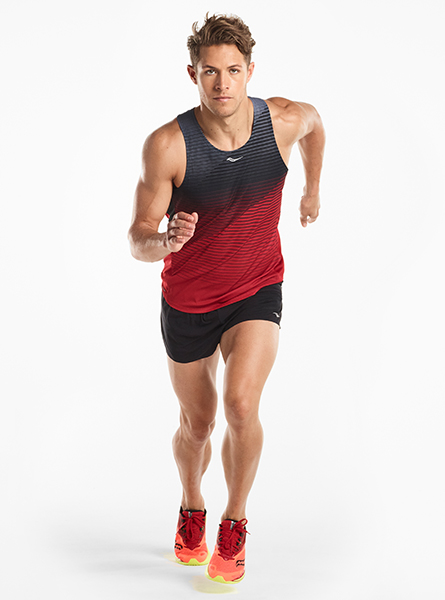 saucony men's endorphin singlet