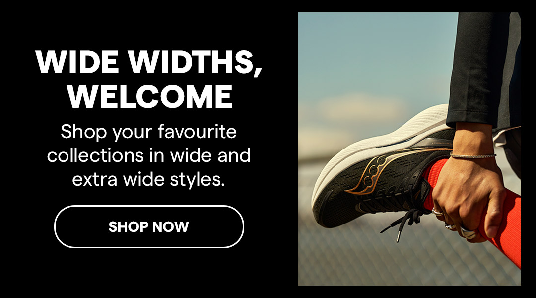 Wide Widths, Welcome. Shop your favourite collections in wide and extra wide styles. Shop Now