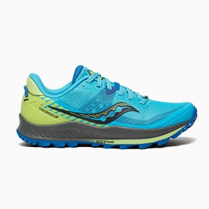 yellow saucony running shoes