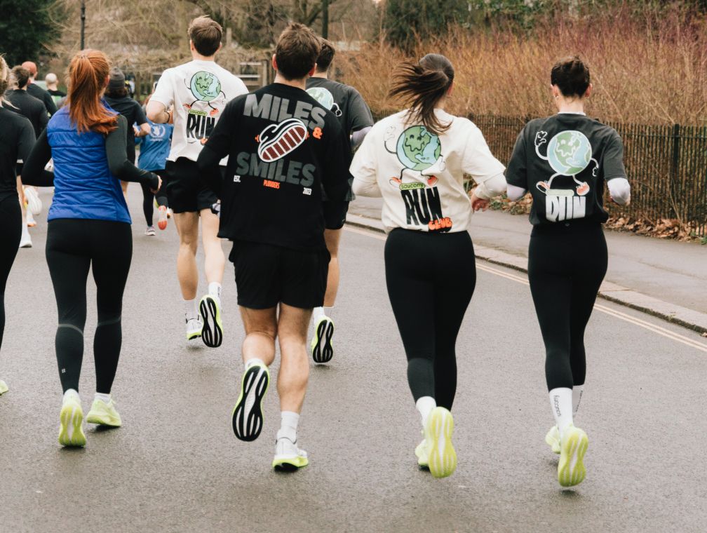 Close up of multiple people wearing Ride 18 shoes