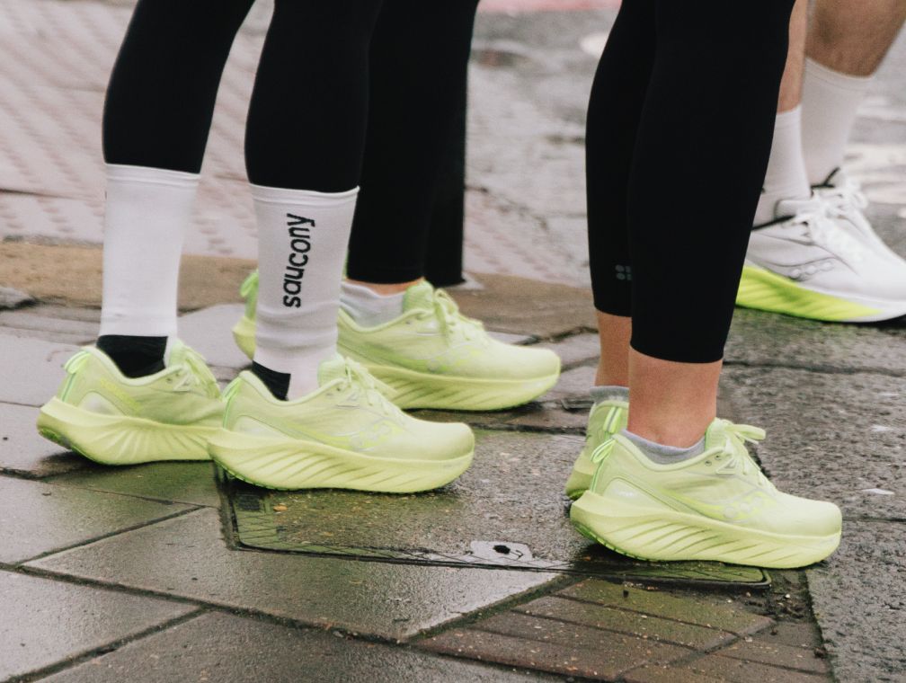 People wearing Ride 18 shoes outside