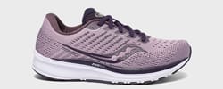 saucony women's ride iso neutral cushioned running shoes purple shade