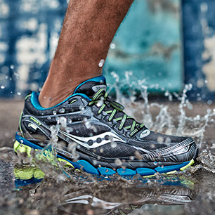 Run rain or shine Saucony