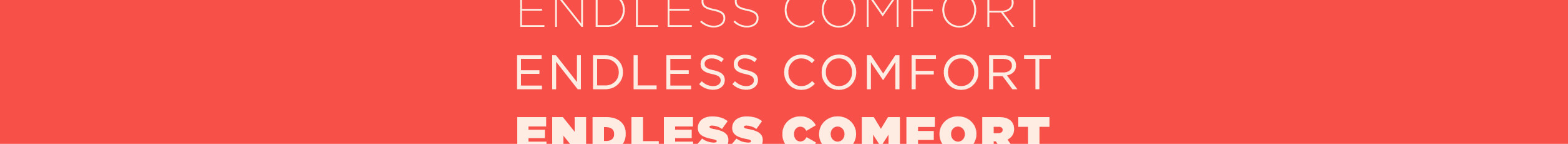 Endless Comfort Banner