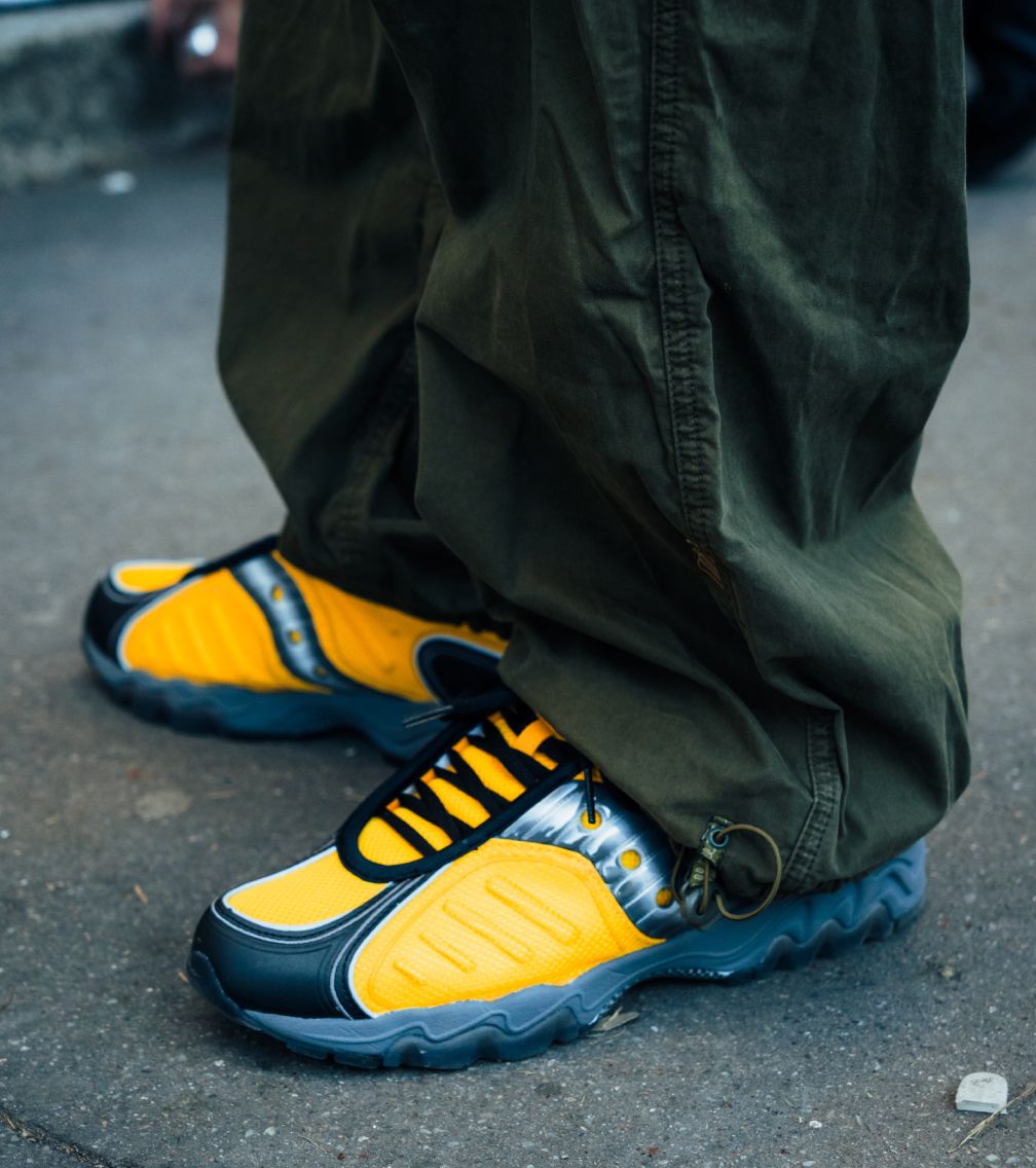 Close up of someone wearing Ride 18 shoes