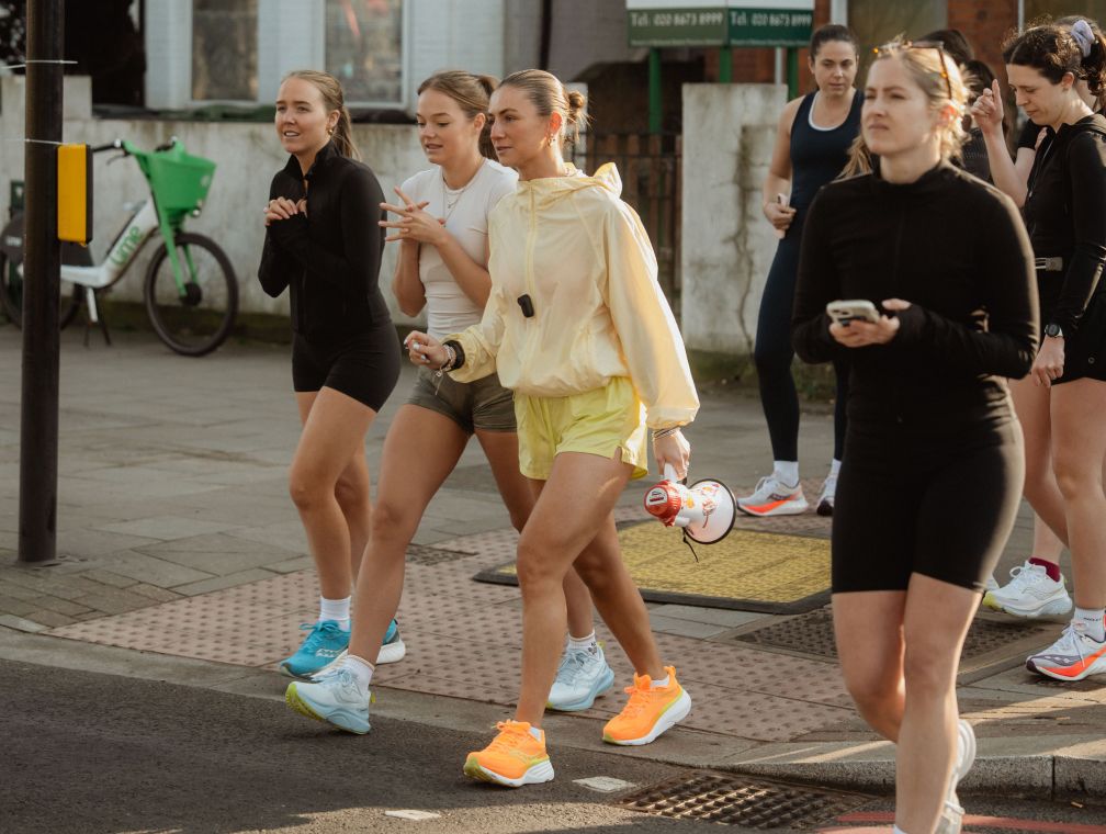 People wearing Ride 18 shoes outside
