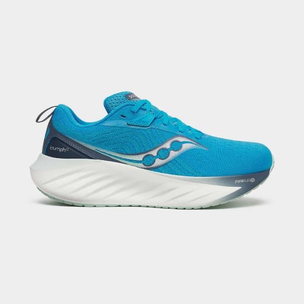 an orange and white running shoe