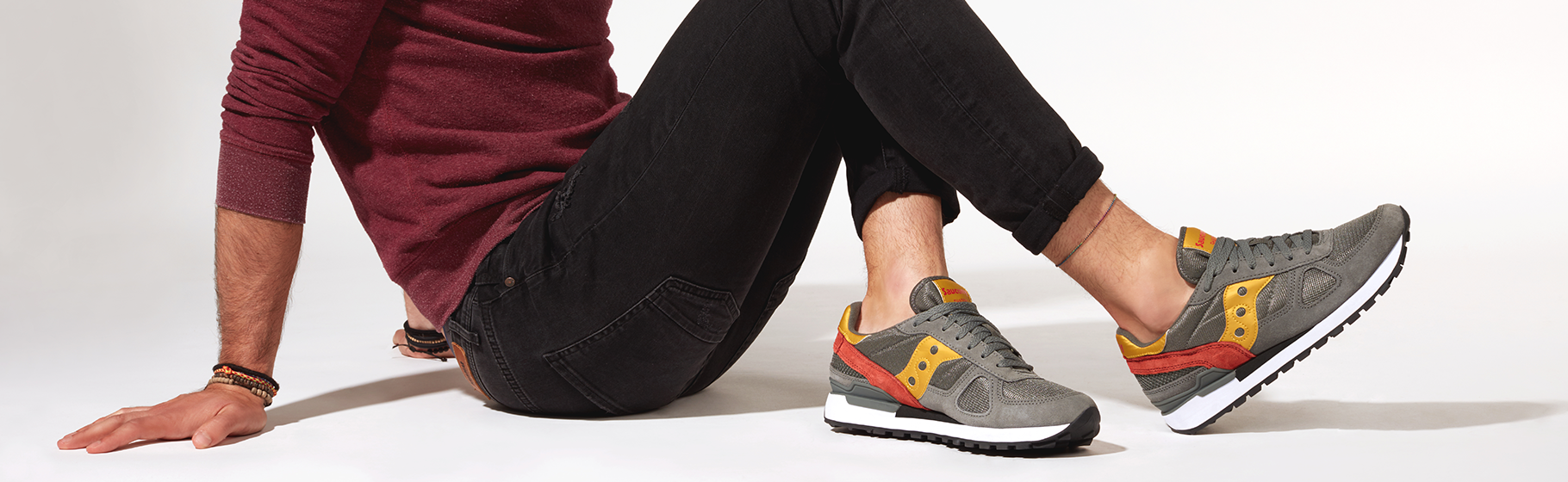 saucony shadow 5000 bambino nere
