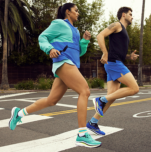 People running