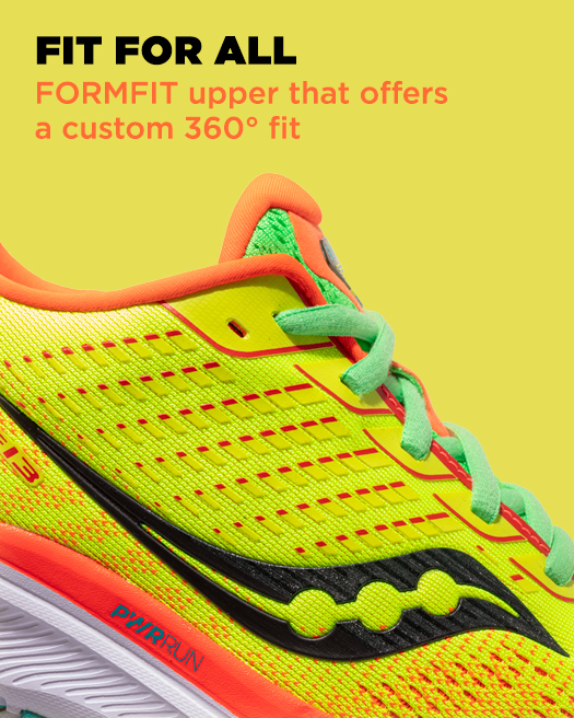 FIT FOR ALL, FORMFIT upper that offers a custom 360 degree fit