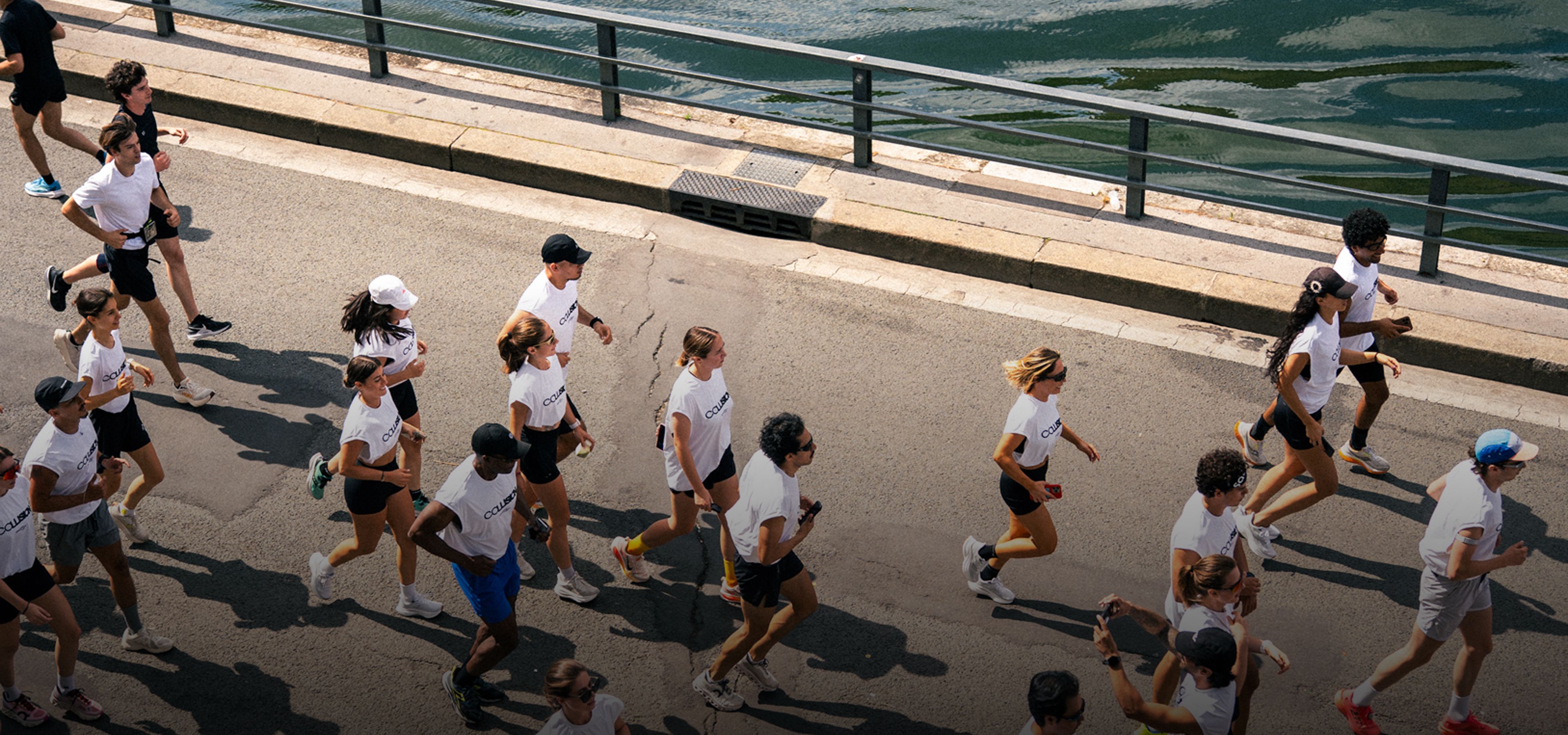 People running wearing Saucony shoes