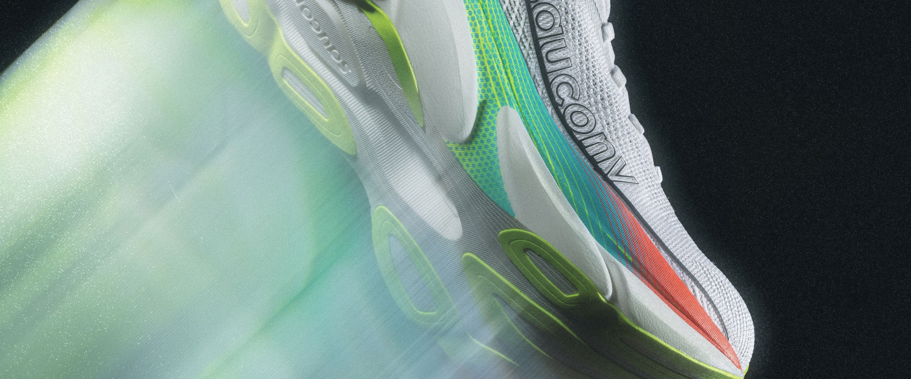 Closeup of the Saucony Endorphin Elite 3