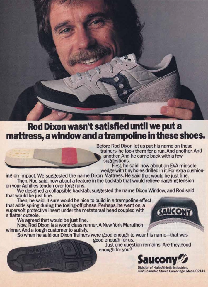 Rod Dixon wasn't satisfied until we put a mattress, a window and a trampoline in these shoes