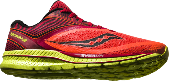 saucony kinvara 9 orange red black