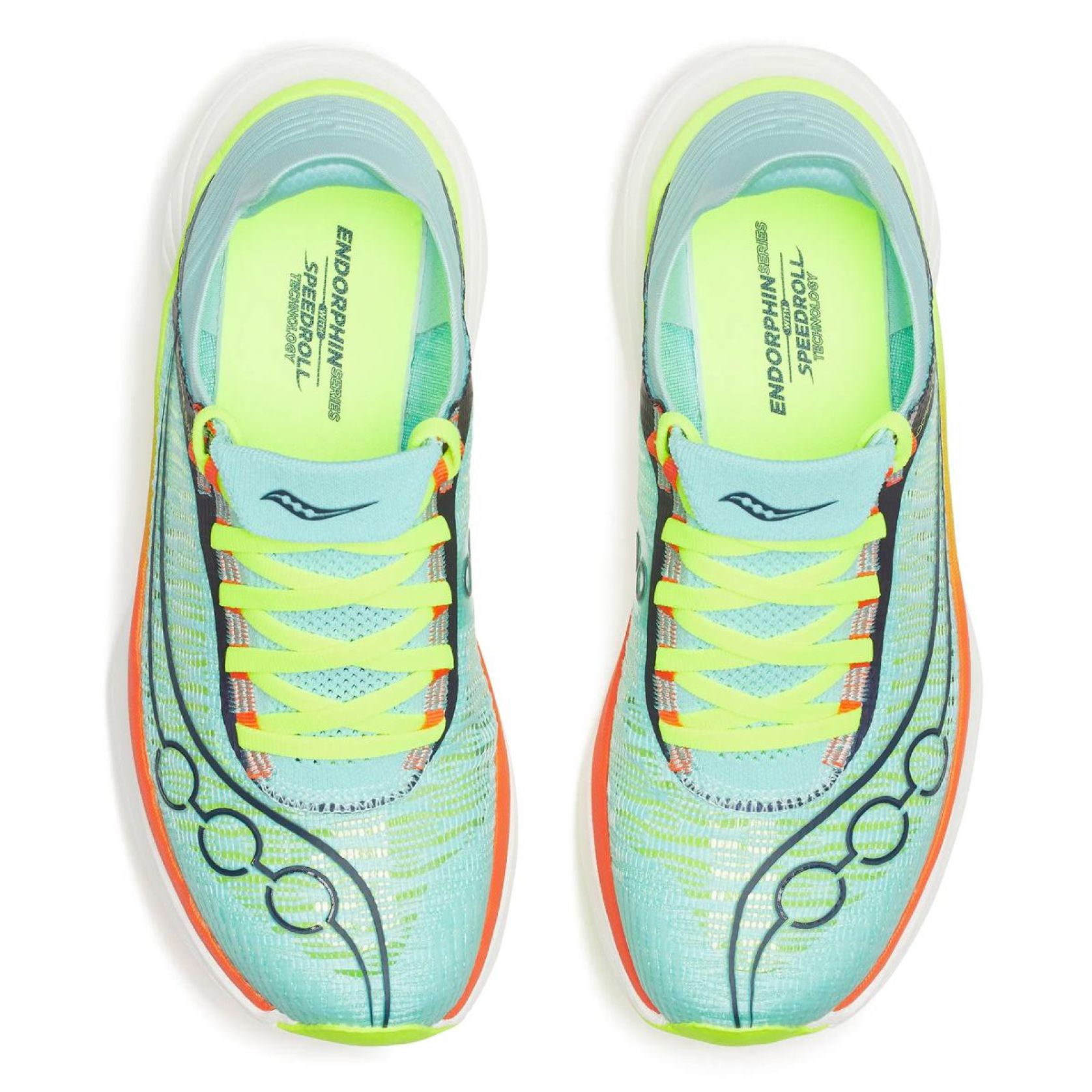 One of 6 different Saucony sneakers on rotation using a fade transition in-between.
