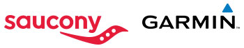 Saucony and Garmin logos – Enter the Sweepstakes