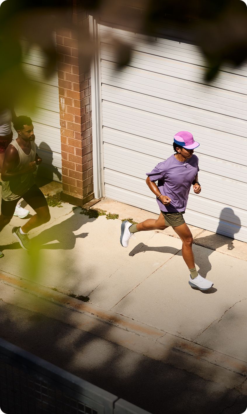 People running wearing Saucony shoes