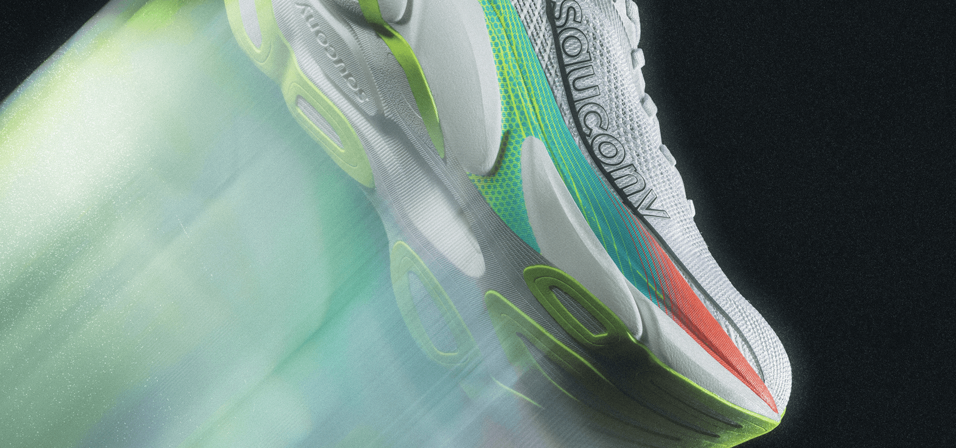 A closeup of the Saucony Endorphin Elite 3