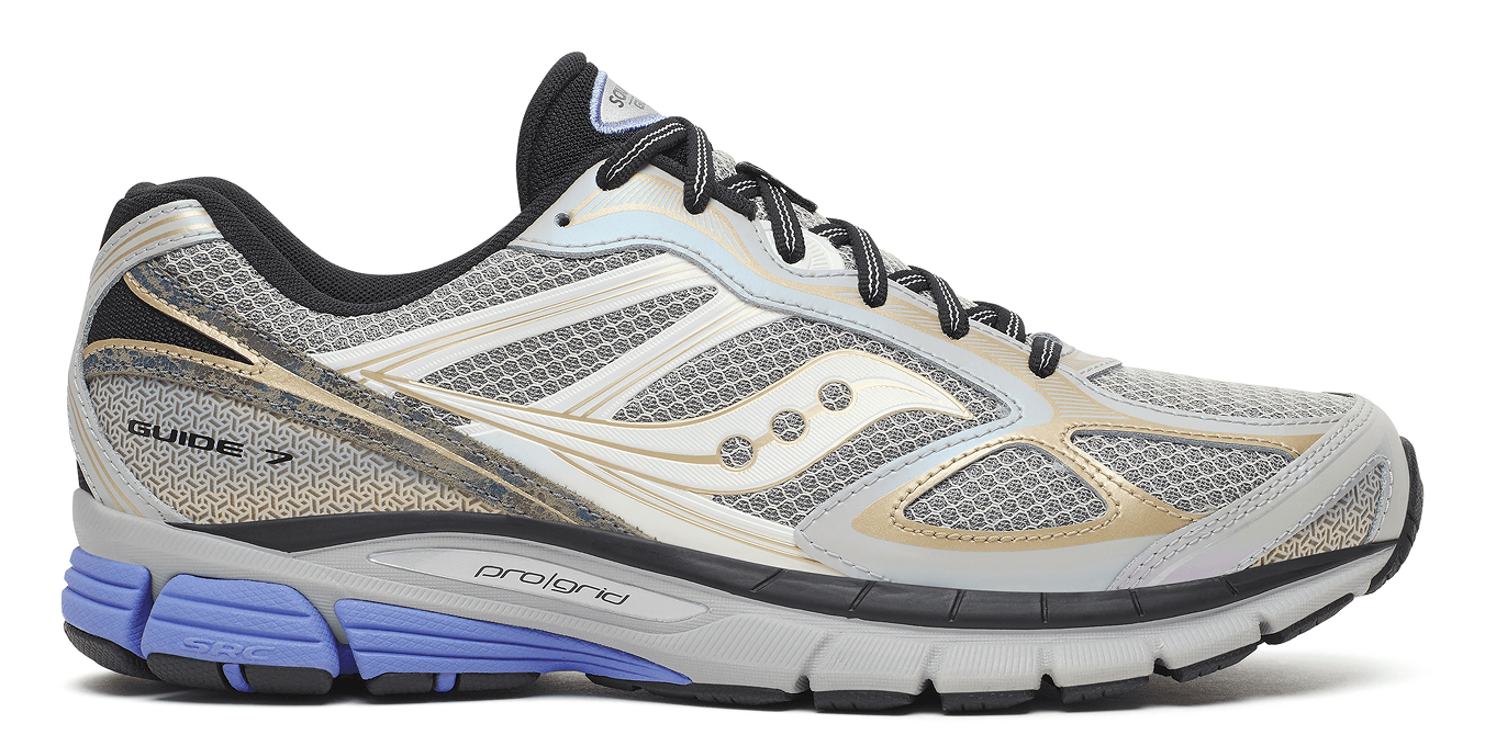 Side profile of the Saucony ProGrid Guide 7 in the Daikanyama colorway.