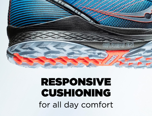 Responsive Cushioning for all day comfort