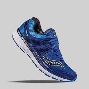 blue saucony running shoes