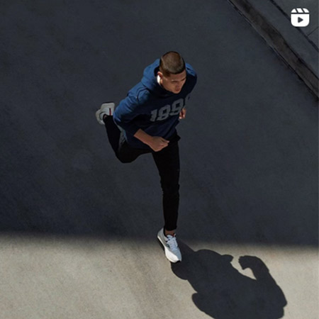 People wearing Saucony