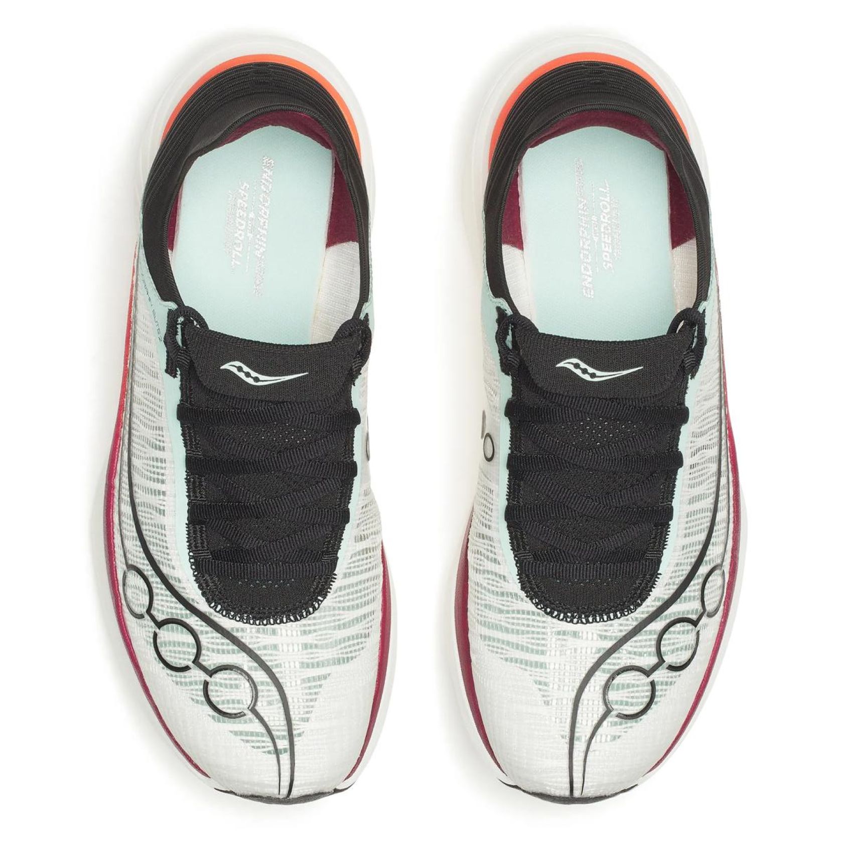 One of 6 different Saucony sneakers on rotation using a fade transition in-between.