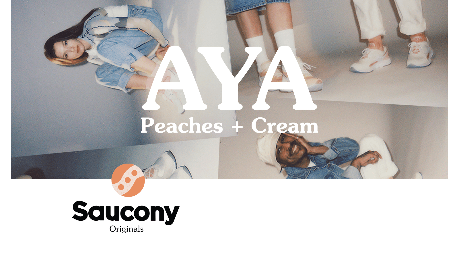 AYA Peaches + Cream Saucony Originals.