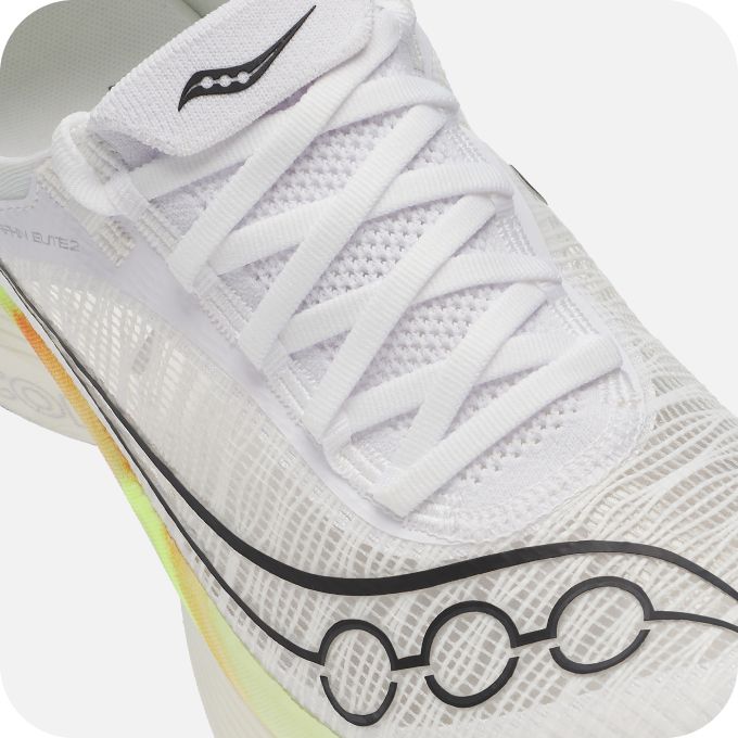 Featherweight knit and mesh upper