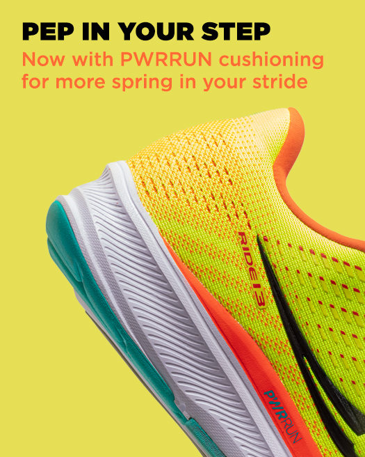 Now with PWRRUN cushioning for more spring in your stride