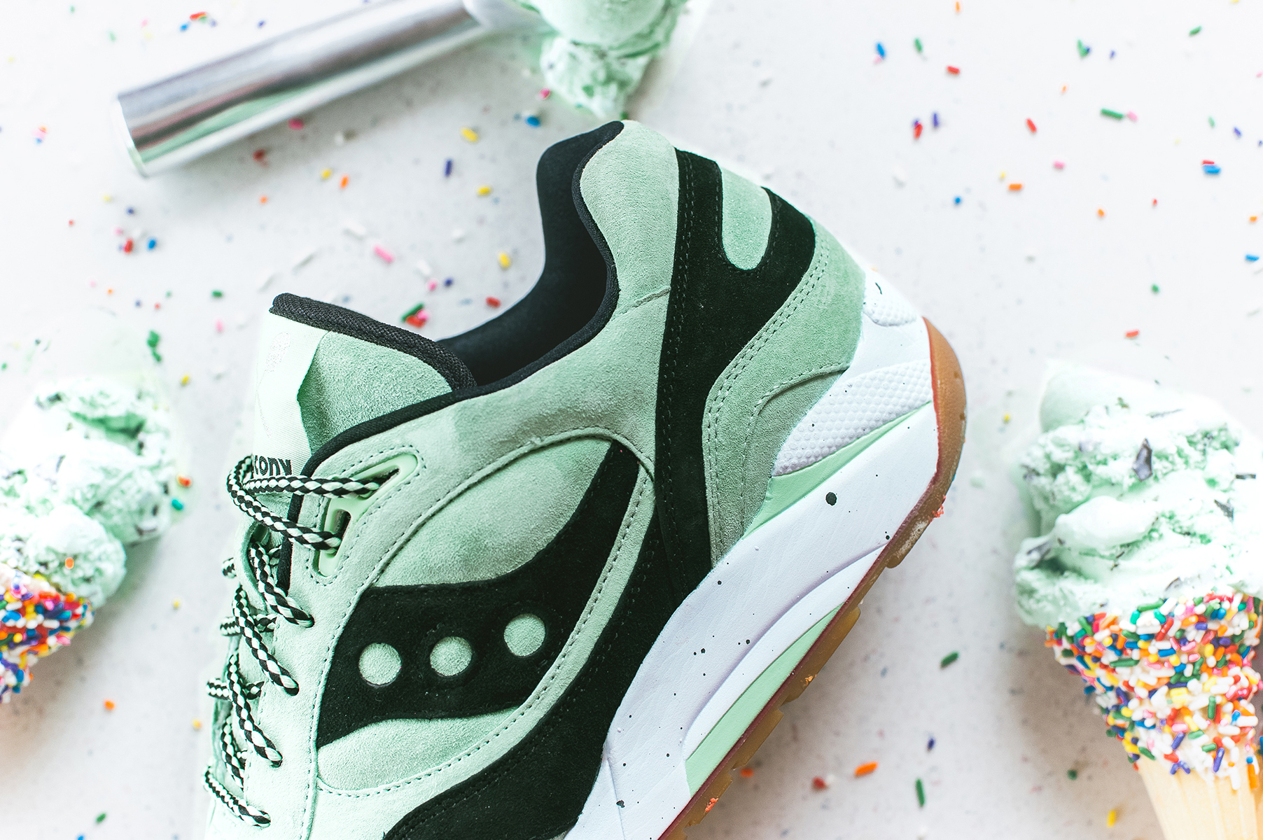 saucony grid 9000 mint ice cream